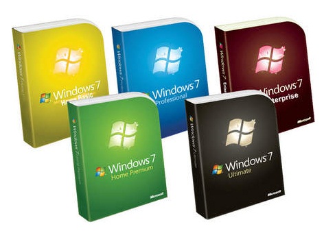 Versions of Windows 7