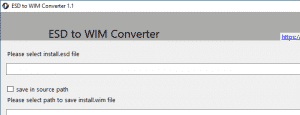 ESD to WIM Converter 1.1