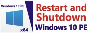 How to restart and shutdown pc in winPE with vb net